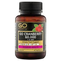 GO Healthy Cranberry 60000 60 Vege Capsules