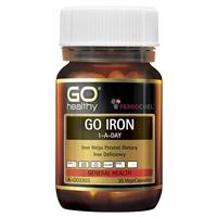 GO Healthy Go Iron 1 A Day 30 Vege Capsules