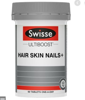 Viên uống hỗ trợ tóc da và móng Swisse Ultiboost Hair Skin Nails+ 60 Tablets  - Săn Hàng Úc-Sydney