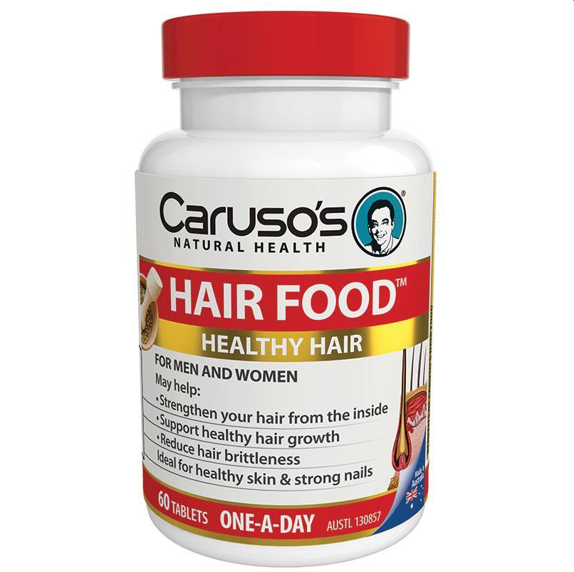 Viên uống cải thiện sức khỏe tổng thể của tóc, da và móng tay Carusos  Natural Health Figaro Hair Food Plus 60 Viên | CHEMISTHOUSE AUS - THẾ GIỚI  HÀNG ÚC