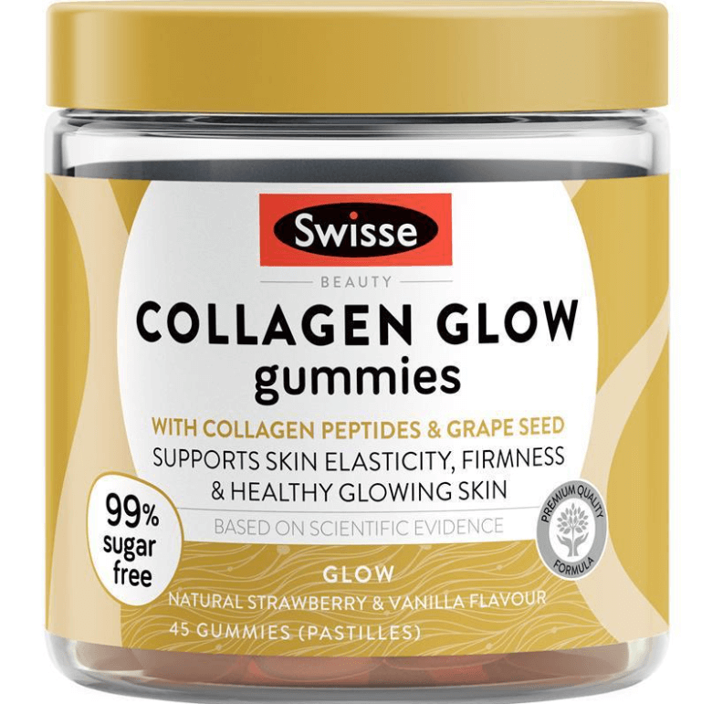 Viên nhai bổ sung Collagen Swisse Beauty Collagen Glow Gummies 45 Pack -  Săn Hàng Úc-Sydney