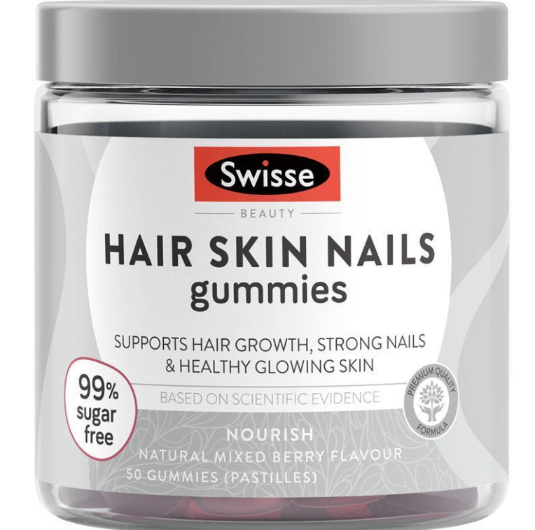 Viên nhai làm khỏe da, móng, tóc Swisse Beauty Hair Skin Nails Gummies 50  Pack - Săn Hàng Úc-Sydney