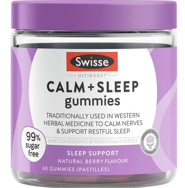 Viên nhai hỗ trợ giấc ngủ Swisse Calm And Sleep Gummies 60 Pack - Săn Hàng  Úc-Sydney