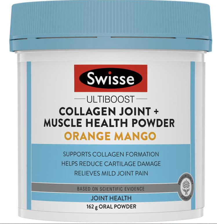 Bột uống hỗ trợ giảm viêm khớp nhẹ Swisse Collagen Joint + Muscle Health  Powder 162g - Săn Hàng Úc-Sydney