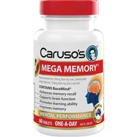 Carusos Mega Memory 60 Tablets