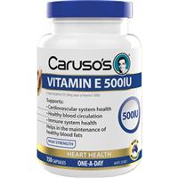 Carusos Vitamin E 500IU 150 Capsules