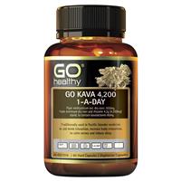 GO Healthy Kava 4200 1-a-day 60 Vege Capsules