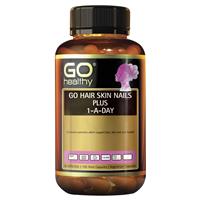 GO Healthy Hair Skin Nails Plus 1-A-Day 100 Vege Capsules