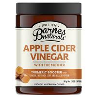 Barnes Naturals Apple Cider Vinegar with The Mother Turmeric Boost 120 Capsules