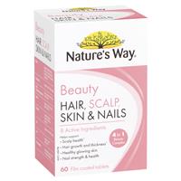 Nature’s Way Beauty Hair Scalp Skin & Nails 60 Tablets