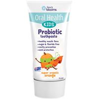 Henry Blooms Kids Probiotic Toothpaste Organic Orange 50g