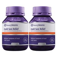 Henry Blooms Cold Sore Relief (Pack of 2 Bundle) 60 Capsules